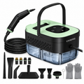 CKERG Dampfreiniger 2500W mit 3 Bar Dampfdruck – Tragbarer Hochtemperatur-Dampfreiniger mit 6 Stufen, 16 Zubehörteilen & großem Wassertank